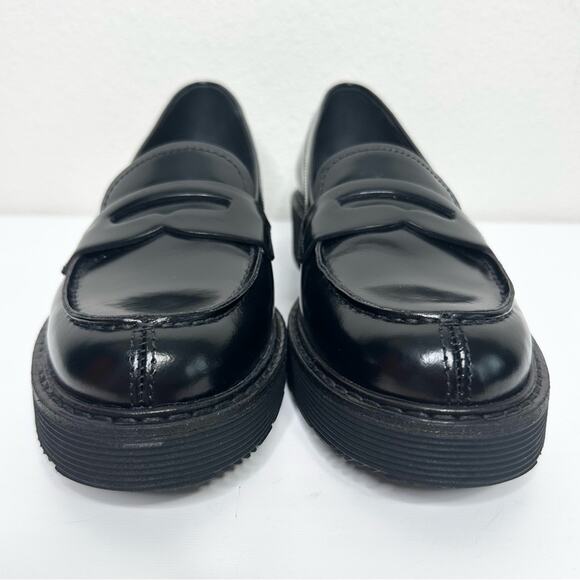 Prada Monolith Penny Loafers Black Size 38 - Picture 2 of 8